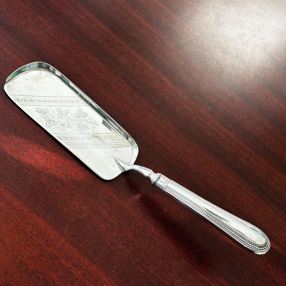 Antique Barker Brothers EP Fish Server | Ornate Bread Crumber | 12"